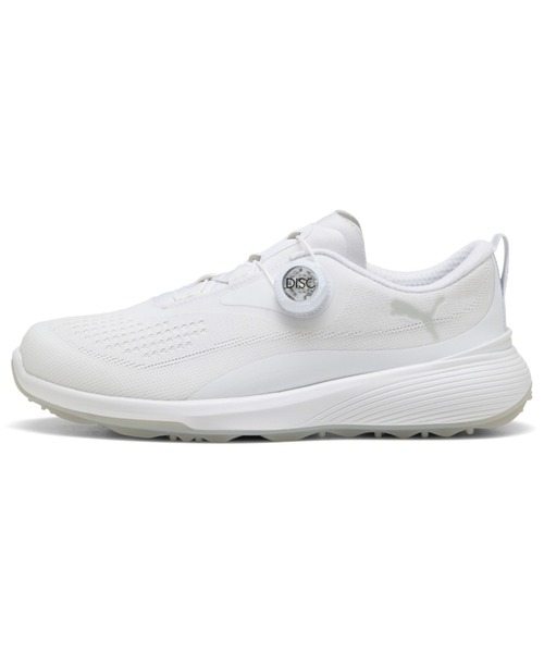 PUMA(プーマ)の「PUMA プーマ ウィメンズ ゴルフ グルーヴスポーツ ディスク スパイクレスシ(スニーカー・レディース・ホワイト系その他/ピンク系その他・24.5cm/24.0cm/23.5cm/23.0cm)」の1枚目の写真