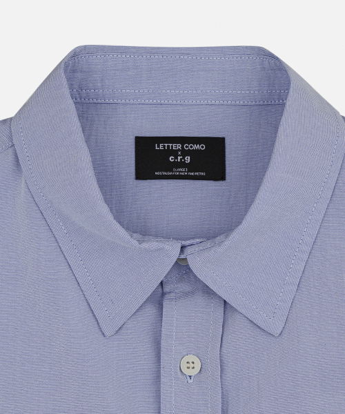 LETTERCOMO(レテルコモ)の「エッセンシャルペーパーソリッドシャツアーバンブルー(シャツ/ブラウス・レディース・その他・MEDIUM/LARGE)」の7枚目の写真