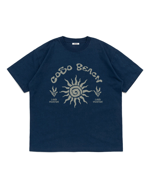 COSO(コソ)の「CCビーチアートワーク半袖Tシャツ(6色)(Tシャツ/カットソー・レディース・ホワイト/ライトグレー/ネイビー/バーガンディー/グレー/ブラック・SMALL/MEDIUM/LARGE)」の12枚目の写真