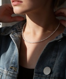 Ops. | パール ネックレス 約40cm  レディース シンプル　【afrizo-mute-nk アフリジオ・ミュート】(ネックレス)