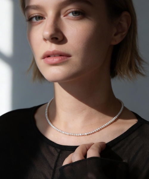 Ops.（オプス）の「パール ネックレス 約40cm  レディース シンプル　【afrizo-mute-nk アフリジオ・ミュート】（ネックレス・レディース・シルバー・ONE SIZE）」の14枚目の写真