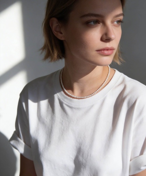 Ops.（オプス）の「パール ネックレス 約40cm  レディース シンプル　【afrizo-mute-nk アフリジオ・ミュート】（ネックレス・レディース・シルバー・ONE SIZE）」の11枚目の写真