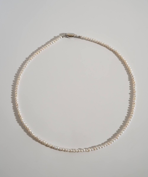 Ops.（オプス）の「パール ネックレス 約40cm  レディース シンプル　【afrizo-mute-nk アフリジオ・ミュート】（ネックレス・レディース・シルバー・ONE SIZE）」の5枚目の写真