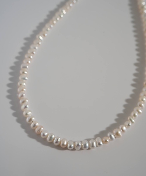 Ops.（オプス）の「パール ネックレス 約40cm  レディース シンプル　【afrizo-mute-nk アフリジオ・ミュート】（ネックレス・レディース・シルバー・ONE SIZE）」の2枚目の写真