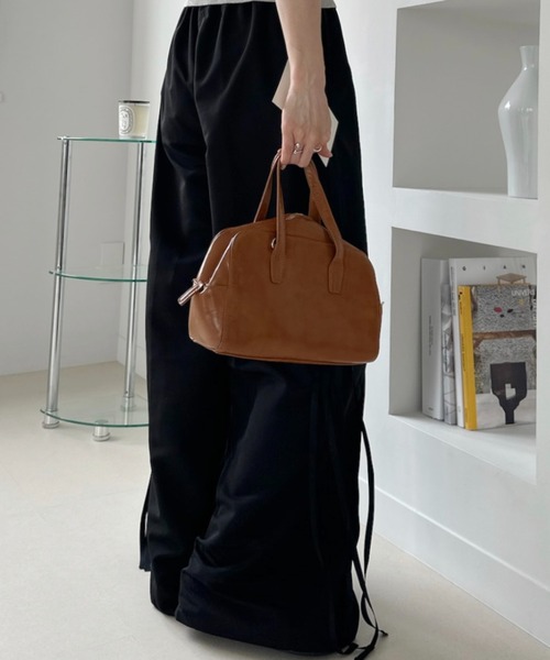 umune(ウムネ)の「トラックパンツ ワイドパンツ サイドライン レースアップ リボンデザイン スポーティー ストリート 個性的 ボトムス 夏(その他パンツ・レディース・グレイッシュベージュ/ライトグリーン/ブラック・M/S)」の14枚目の写真