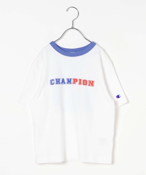 Champion（チャンピオン）の「【Champion(チャンピオン）】バックプリントT(KIDS)（Tシャツ/カットソー・キッズ・ブルー/オートミール/ホワイト・150cm/140cm/130cm/160cm/120cm）」の5枚目の写真