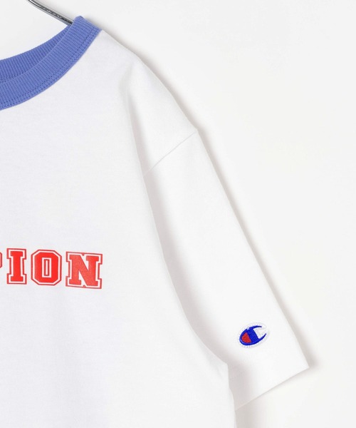 Champion（チャンピオン）の「【Champion(チャンピオン）】バックプリントT(KIDS)（Tシャツ/カットソー・キッズ・ブルー/オートミール/ホワイト・150cm/140cm/130cm/160cm/120cm）」の8枚目の写真
