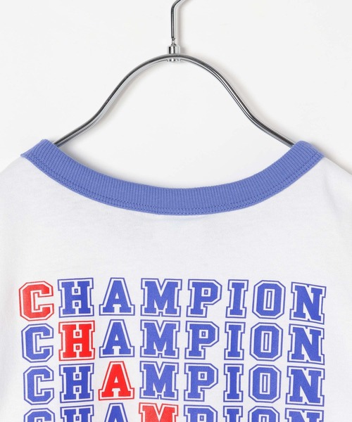 Champion（チャンピオン）の「【Champion(チャンピオン）】バックプリントT(KIDS)（Tシャツ/カットソー・キッズ・ブルー/オートミール/ホワイト・150cm/140cm/130cm/160cm/120cm）」の10枚目の写真