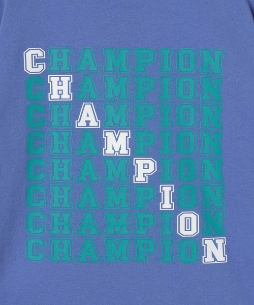 Champion（チャンピオン）の「【Champion(チャンピオン）】バックプリントT(KIDS)（Tシャツ/カットソー・キッズ・ブルー/オートミール/ホワイト・150cm/140cm/130cm/160cm/120cm）」の4枚目の写真