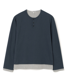 Millo Archive（ミロ アーカイブ）の「スキンレイヤードヘンリーネックTシャツ[ネイビー]（Tシャツ/カットソー）」