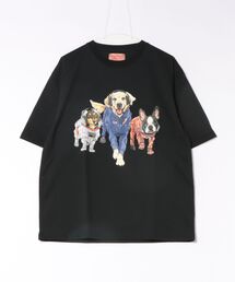 CORISCO（コリスコ）の「スペースアニマル柄 Tシャツ（Tシャツ/カットソー）」