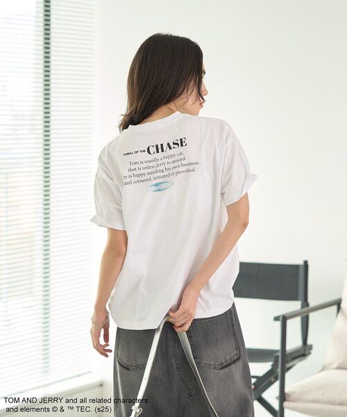 Tom&Jerry(トムアンドジェリー)の「トムとジェリー/T(Tシャツ/カットソー・レディース・ホワイト・FREE)」の5枚目の写真
