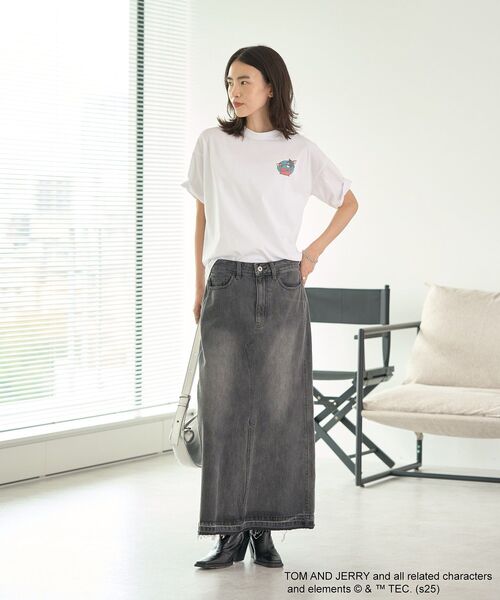 Tom&Jerry(トムアンドジェリー)の「トムとジェリー/T(Tシャツ/カットソー・レディース・ホワイト・FREE)」の7枚目の写真