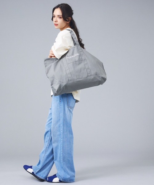 FRUIT OF THE LOOM(フルーツオブザルーム)の「【FRUIT OF THE LOOM/ トートバッグ】FTL EX CANVAS BIG TOTE BAG / キャンバストート/ユニセックス(トートバッグ・メンズ・ホワイト/グリーン/ピンク/グレー・フリー)」の8枚目の写真