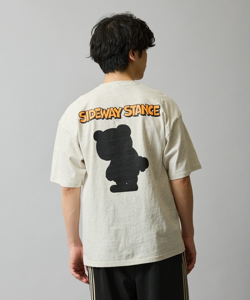 En serio TOKYO（エンソリオトーキョー）の「【SIDEWAYSTANCE】シルエットダウナーベア半袖Tシャツ 70702（Tシャツ/カットソー・メンズ・ホワイト/ブラック/オートミール・LARGE/X-LARGE/SMALL/MEDIUM）」の9枚目の写真