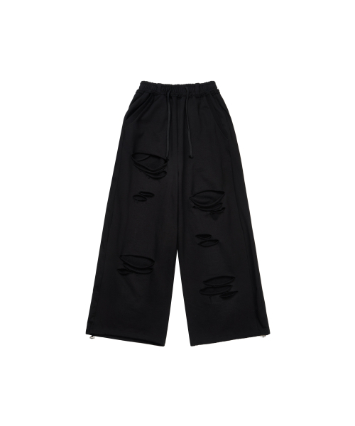 GILAARCHIVE（ギラアーカイブ）の「STITCHED BOLD LOGO SWEAT PANTS_BLACK（スウェットパンツ・レディース・その他・SMALL/MEDIUM）」の5枚目の写真