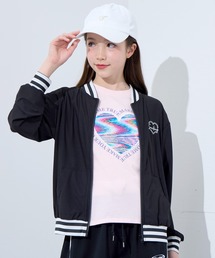 Amourire girl（アムリールガール）の「ラインリブジップアップブルゾンパーカー（パーカー）」