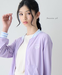 cross marche（クロスマルシェ）の「配色ライン ジップアップ ブルゾン パーカー 3色展開（UV対策/紫外線対策）（パーカー）」
