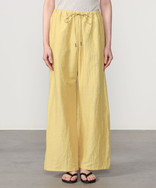 LE GLAZIK（ルグラジック）の「LE GLAZIK | リネンポリエステル エラスティックパンツ WOMEN（その他パンツ・レディース・ブラック/マスタード/グレー・36）」の8枚目の写真