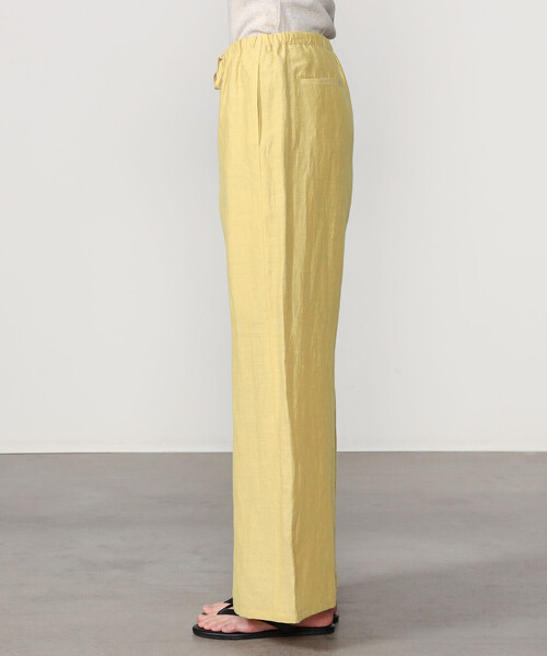 LE GLAZIK（ルグラジック）の「LE GLAZIK | リネンポリエステル エラスティックパンツ WOMEN（その他パンツ・レディース・ブラック/マスタード/グレー・36）」の7枚目の写真