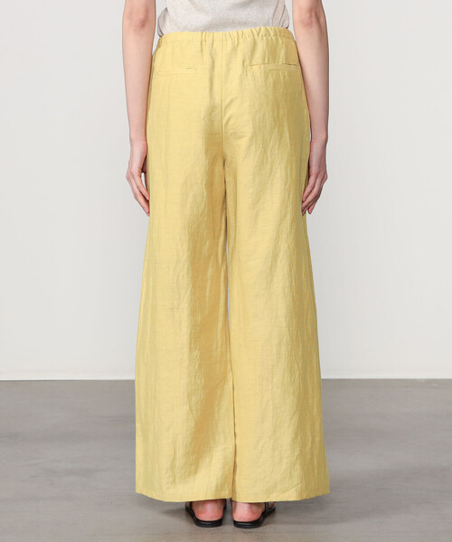 LE GLAZIK（ルグラジック）の「LE GLAZIK | リネンポリエステル エラスティックパンツ WOMEN（その他パンツ・レディース・ブラック/マスタード/グレー・36）」の6枚目の写真