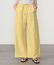 LE GLAZIK | LE GLAZIK | リネンポリエステル エラスティックパンツ WOMEN(その他パンツ)