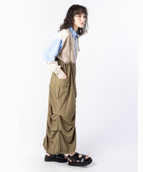 OSMOSIS（オズモーシス）の「レース切替シャツブラウス（シャツ/ブラウス・レディース・ベージュ/ブルー/アイボリー・ONE SIZE）」の6枚目の写真