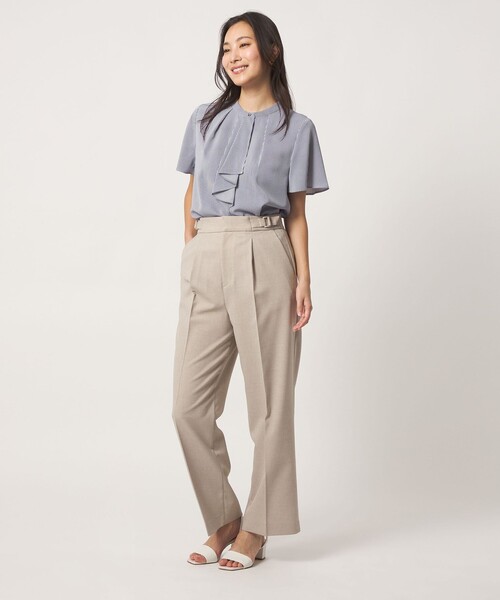 A DAY IN THE LIFE UNITED ARROWS（アデイインザライフユナイテッドアローズ）の「フロントラッフル ショートスリーブブラウス ＜A DAY IN THE LIFE＞（シャツ/ブラウス・レディース・ライトピンク/ホワイト/その他1/その他2・FREE）」の11枚目の写真