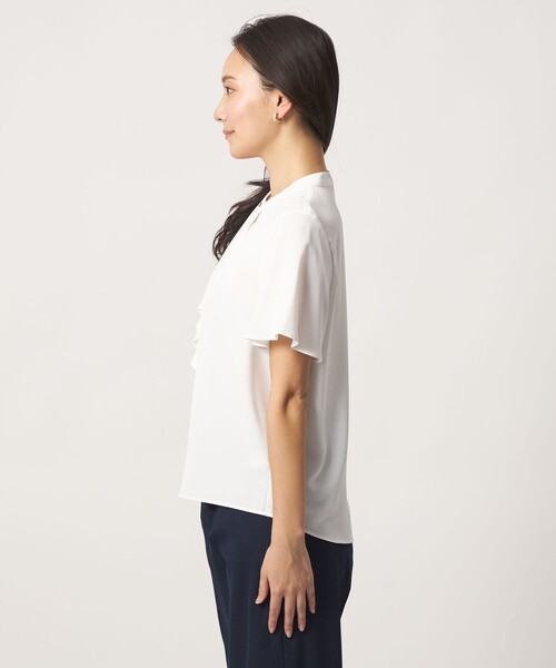 A DAY IN THE LIFE UNITED ARROWS（アデイインザライフユナイテッドアローズ）の「フロントラッフル ショートスリーブブラウス ＜A DAY IN THE LIFE＞（シャツ/ブラウス・レディース・ライトピンク/ホワイト/その他1/その他2・FREE）」の13枚目の写真