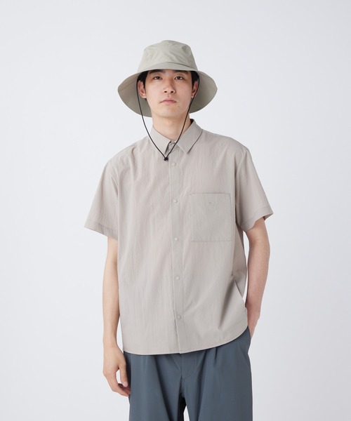 Snow Peak（スノーピーク）の「Snow Peak / Breathable Quick Dry S/S Shirt クイックドライTシャツ 透湿速乾（Tシャツ/カットソー・メンズ・ブラック/グレイッシュベージュ/アーミー/ダークネイビー・1/S/M/L/XL）」の3枚目の写真