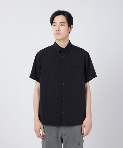 Snow Peak（スノーピーク）の「Snow Peak / Breathable Quick Dry S/S Shirt クイックドライTシャツ 透湿速乾（Tシャツ/カットソー・メンズ・ブラック/グレイッシュベージュ/アーミー/ダークネイビー・1/S/M/L/XL）」の2枚目の写真