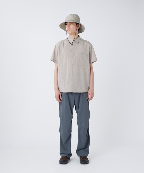 Snow Peak（スノーピーク）の「Snow Peak / Breathable Quick Dry S/S Shirt クイックドライTシャツ 透湿速乾（Tシャツ/カットソー・メンズ・ブラック/グレイッシュベージュ/アーミー/ダークネイビー・1/S/M/L/XL）」の6枚目の写真