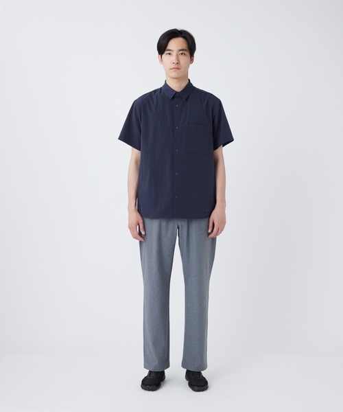 Snow Peak（スノーピーク）の「Snow Peak / Breathable Quick Dry S/S Shirt クイックドライTシャツ 透湿速乾（Tシャツ/カットソー・メンズ・ブラック/グレイッシュベージュ/アーミー/ダークネイビー・1/S/M/L/XL）」の9枚目の写真