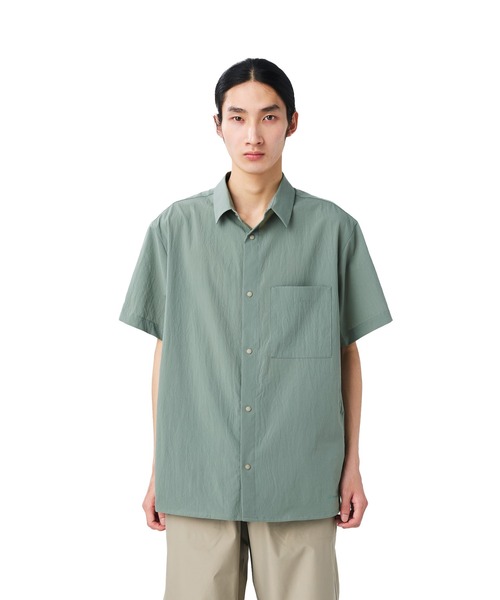 Snow Peak（スノーピーク）の「Snow Peak / Breathable Quick Dry S/S Shirt クイックドライTシャツ 透湿速乾（Tシャツ/カットソー・メンズ・ブラック/グレイッシュベージュ/アーミー/ダークネイビー・1/S/M/L/XL）」の12枚目の写真