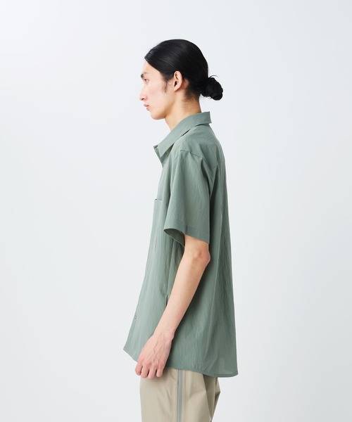 Snow Peak（スノーピーク）の「Snow Peak / Breathable Quick Dry S/S Shirt クイックドライTシャツ 透湿速乾（Tシャツ/カットソー・メンズ・ブラック/グレイッシュベージュ/アーミー/ダークネイビー・1/S/M/L/XL）」の14枚目の写真