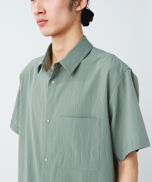 Snow Peak（スノーピーク）の「Snow Peak / Breathable Quick Dry S/S Shirt クイックドライTシャツ 透湿速乾（Tシャツ/カットソー・メンズ・ブラック/グレイッシュベージュ/アーミー/ダークネイビー・1/S/M/L/XL）」の16枚目の写真