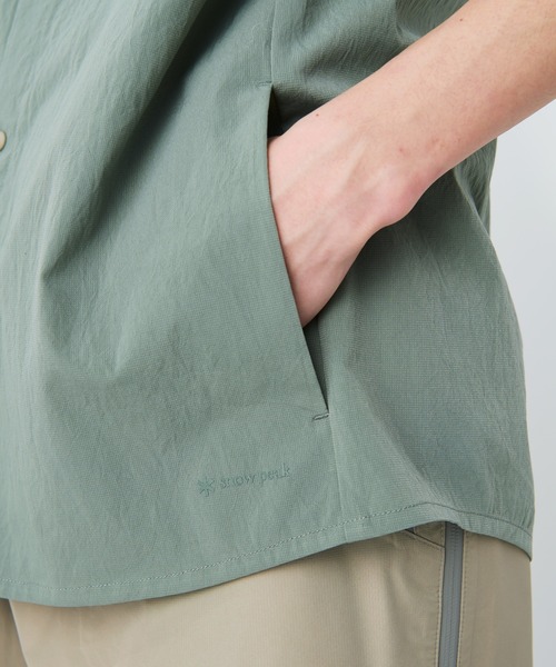 Snow Peak（スノーピーク）の「Snow Peak / Breathable Quick Dry S/S Shirt クイックドライTシャツ 透湿速乾（Tシャツ/カットソー・メンズ・ブラック/グレイッシュベージュ/アーミー/ダークネイビー・1/S/M/L/XL）」の18枚目の写真