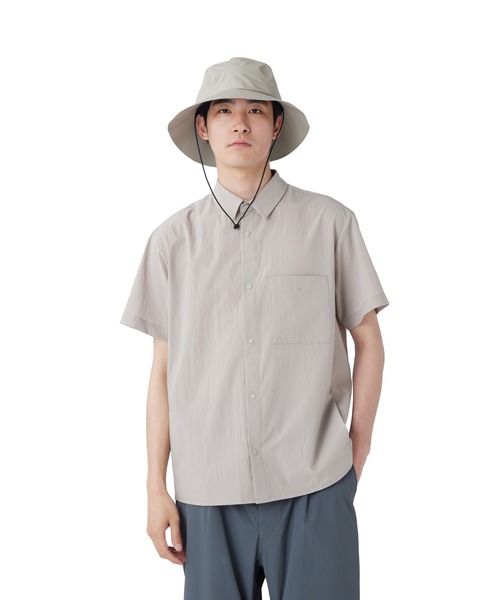 Snow Peak（スノーピーク）の「Snow Peak / Breathable Quick Dry S/S Shirt クイックドライTシャツ 透湿速乾（Tシャツ/カットソー・メンズ・ブラック/グレイッシュベージュ/アーミー/ダークネイビー・1/S/M/L/XL）」の11枚目の写真