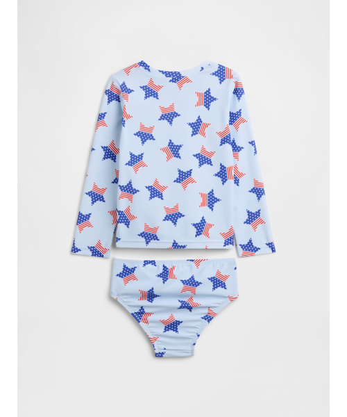 GAP(ギャップ)の「babyGap スイムウェア 2ピース ラッシュガード(水着・キッズ・ブルー・70cm/80cm/90cm/95cm/100cm/105cm/110cm)」の2枚目の写真