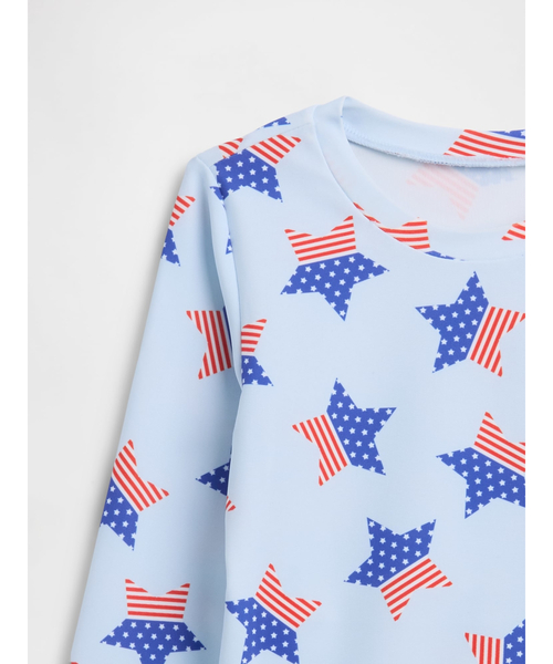 GAP(ギャップ)の「babyGap スイムウェア 2ピース ラッシュガード(水着・キッズ・ブルー・70cm/80cm/90cm/95cm/100cm/105cm/110cm)」の3枚目の写真