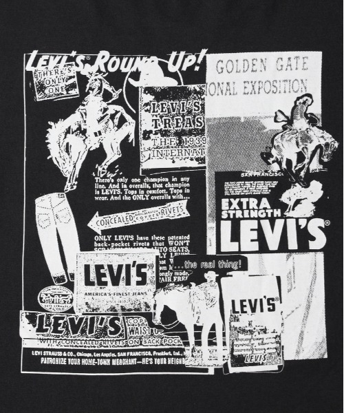 Levi's(リーバイス)の「◆Levi's(リーバイス)グラフィックTシャツ(Tシャツ/カットソー・メンズ・ブラック・L/S/M)」の3枚目の写真