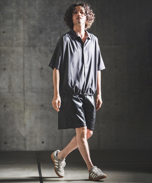 GLIMCLAP(グリムクラップ)の「mp14924- Synthetic Leather Shorts レザーショートパンツ(202-031-gls-cg)(その他パンツ・メンズ・ブラウン/ブラック系その他/ブラック/ブラウン系その他・S/M/L)」の16枚目の写真