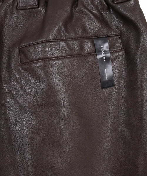 GLIMCLAP(グリムクラップ)の「mp14924- Synthetic Leather Shorts レザーショートパンツ(202-031-gls-cg)(その他パンツ・メンズ・ブラウン/ブラック系その他/ブラック/ブラウン系その他・S/M/L)」の8枚目の写真
