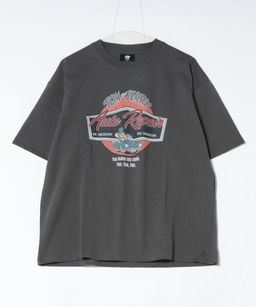 Tom&Jerry(トムアンドジェリー)の「【公式】トムとジェリー USEDLIKEサークル車Tシャツ(Tシャツ/カットソー・メンズ・スミクロ/アイボリー・M/L)」の5枚目の写真