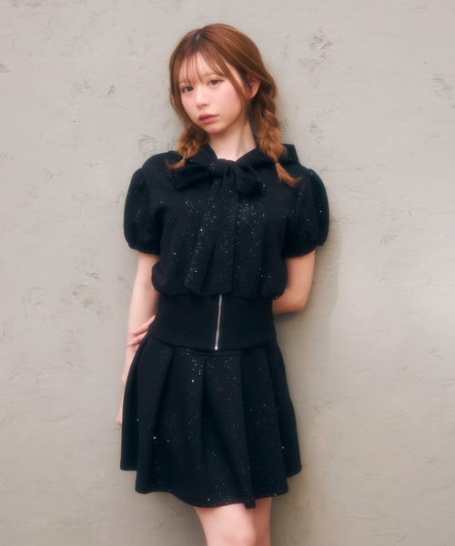 TITTY＆CO. セットアップ ラメスウェットセットアップ TITTY＆CO.（ティティーアンドコー） セットアップ ラメスウェット