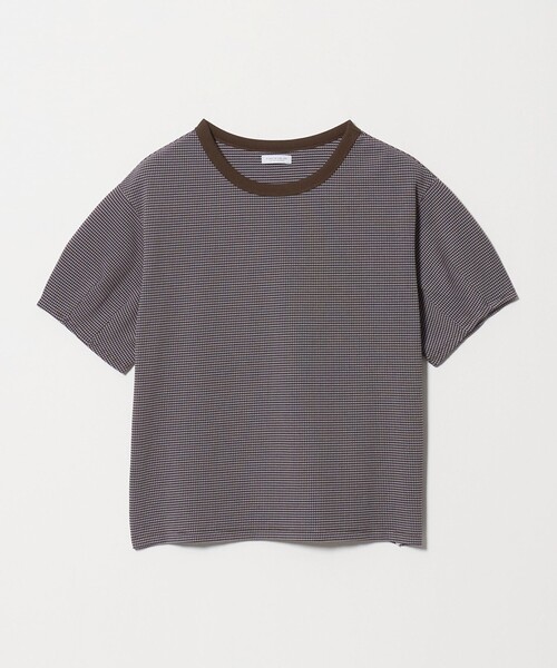 A DAY IN THE LIFE UNITED ARROWS(アデイインザライフユナイテッドアローズ)の「ワッフルボーダー タックスリーブTシャツ <A DAY IN THE LIFE>(Tシャツ/カットソー・レディース・ライトブルー/ケリーグリーン/ネイビー/ダークグレー/ダークブラウン/オレンジ・FREE)」の3枚目の写真
