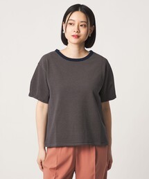 ワッフルボーダー タックスリーブTシャツ <A DAY IN THE LIFE>