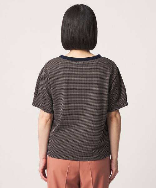 A DAY IN THE LIFE UNITED ARROWS(アデイインザライフユナイテッドアローズ)の「ワッフルボーダー タックスリーブTシャツ <A DAY IN THE LIFE>(Tシャツ/カットソー・レディース・ライトブルー/ケリーグリーン/ネイビー/ダークグレー・FREE)」の11枚目の写真