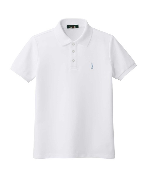 EASTBOY(イーストボーイ)の「ポロシャツ 半袖 COOLMAX スクール 制服 通学 中学生 高校生(ポロシャツ・キッズ・ネイビー系1/ホワイト×ネイビー/ホワイト×ブルー/ネイビー系2・13号/11号/9号)」の2枚目の写真