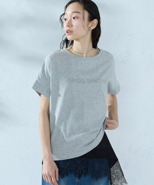 COMME CA ISM(コムサイズム)の「ロゴ Tシャツ(Tシャツ/カットソー・レディース・ブラック/杢グレー/チャコール/ホワイト・SMALL/MEDIUM/LARGE)」の22枚目の写真